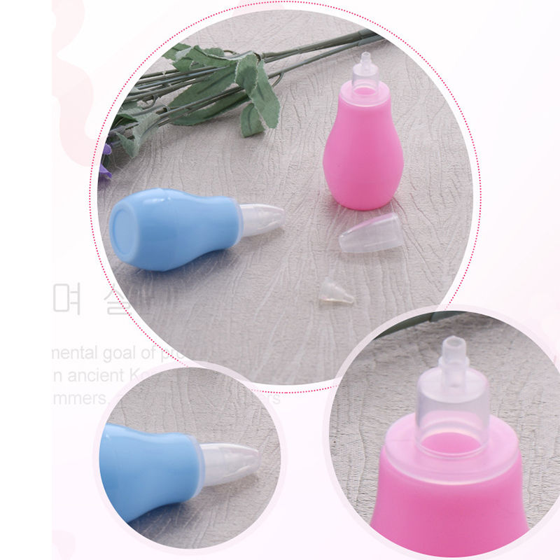 1pcs Newborn Silicone Baby Safety Nose Cleaner Vacuum Suction Children Nasal Aspirator Baby Care Diagnostic Tool