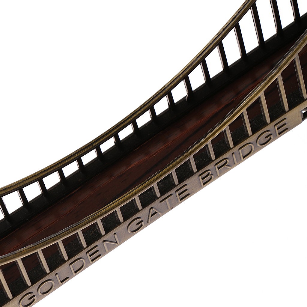 Metal San Francisco Golden Gate Bridge Copper 3D Metal Model Figurines Miniatures Office Supplies Home Decoration