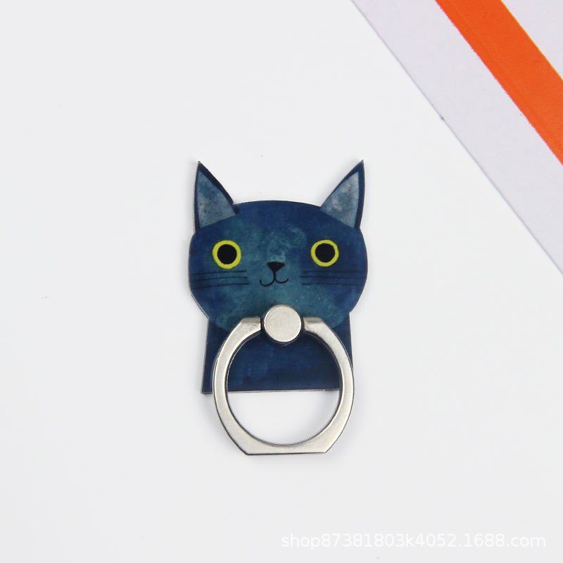 360 degrés dessin animé chat doigt anneau Smartphone support support de téléphone Mobile support pour iPhone Huawei tous téléphone