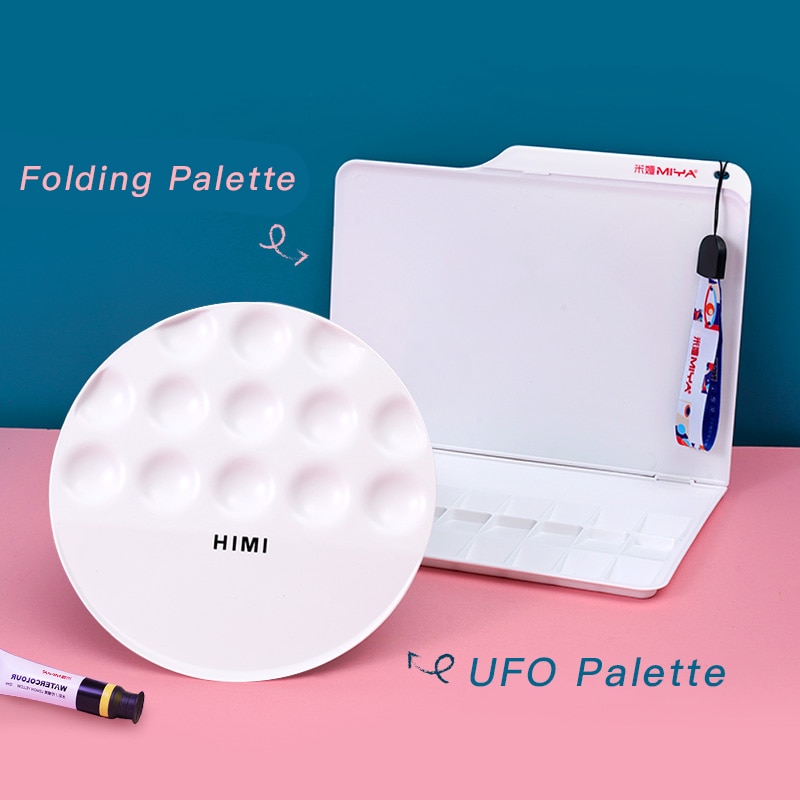 HIMI MIYA paleta farb UFO robić gwaszu akwarela akrylowa i obraz olejny Super paleta dla dzieci, artystów