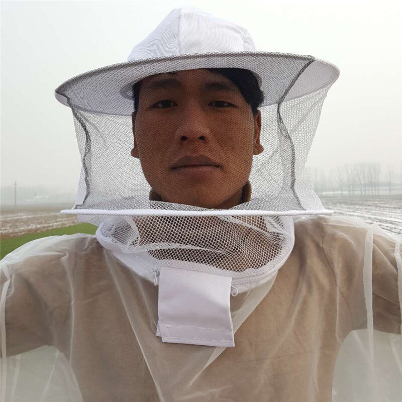Professionelle Imker Jacke transparent Ultra-Dünne Leichte Atmungsaktive Bienenzucht Schutz Anzug Ausrügestochen mit Mit Kapuze Vei