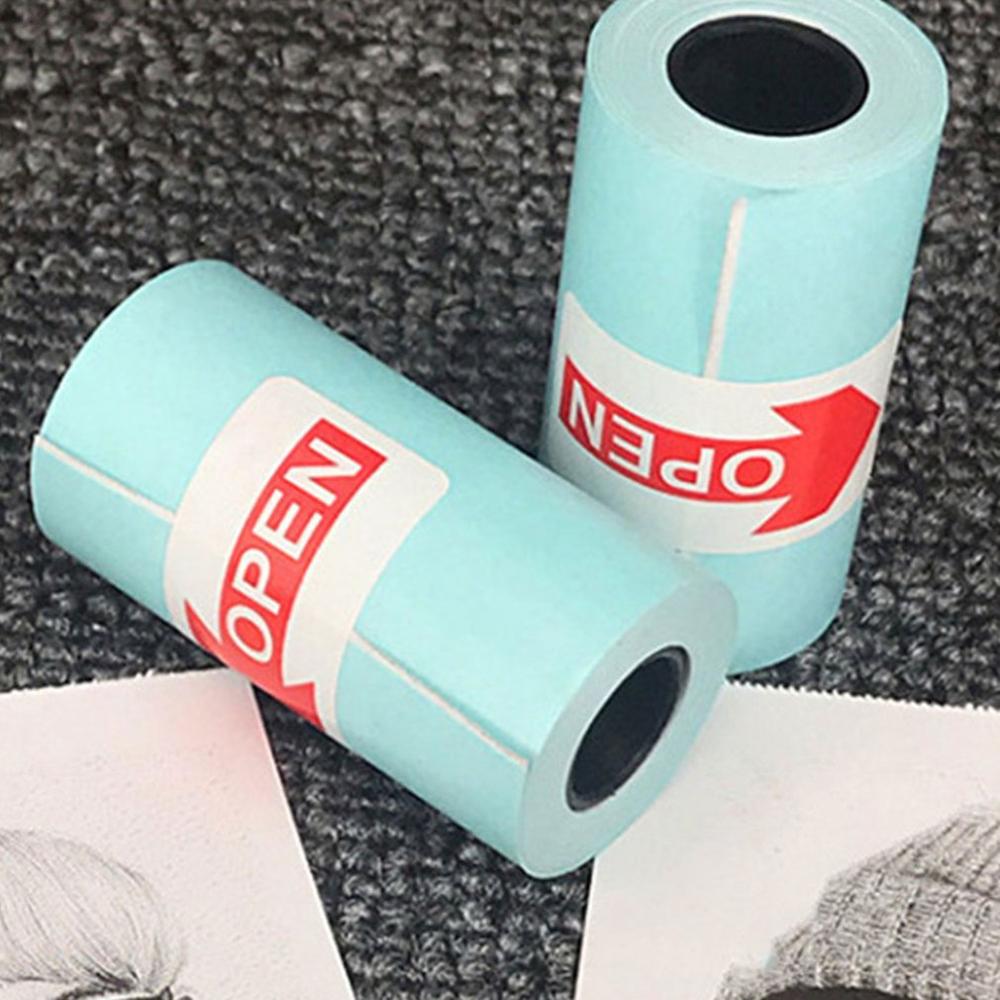 Rouleau de papier autocollant auto-adhésif pour imprimante thermique de poche, impression directe, 3 pièces
