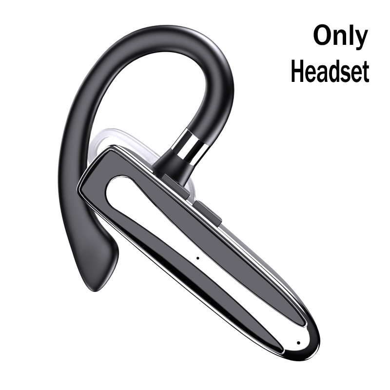 EARDECO EarHook Bluetooth 5.1 Headphones Wireless Earphones Waterproof Sport Single Headset with Microphone Charging Case: black
