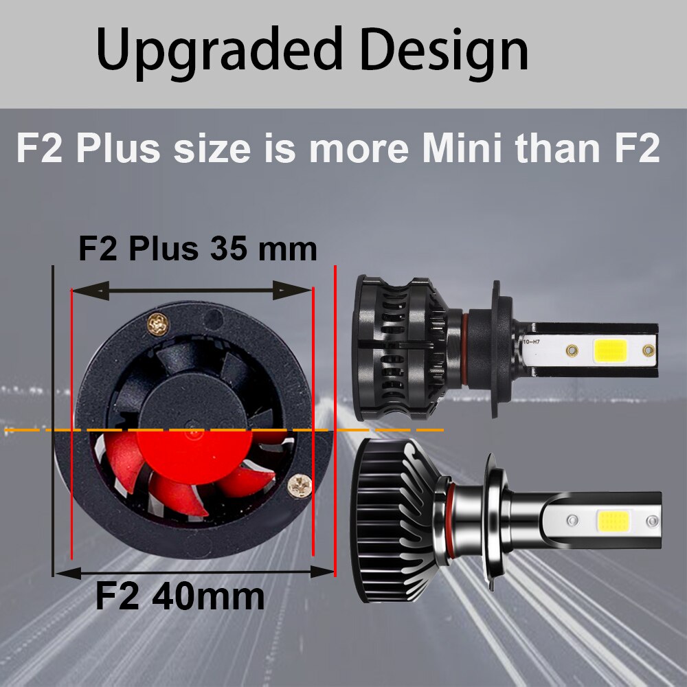 YHKOMS H4 H7 LED Bulb Car Headlight H1 H8 H9 H11 4300K 5000K 6500K 8000K F2 Auto Fog Lamp Car Accessories Bulbs Automobiles 12V