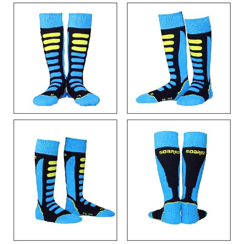 Outdoor Kids Adult Padded Winter Sports Thermal Performance Snowboard Move Ski Camping Stocking Socks Climbing Hose Sports B0V4