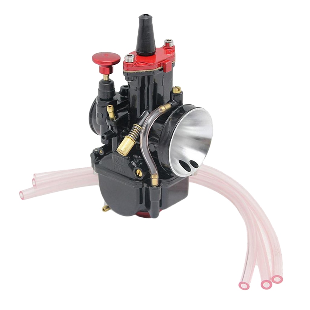 Carburetor 24mm Racing Flat Side Carb For 100-350cc Scooter ATV Go Kart