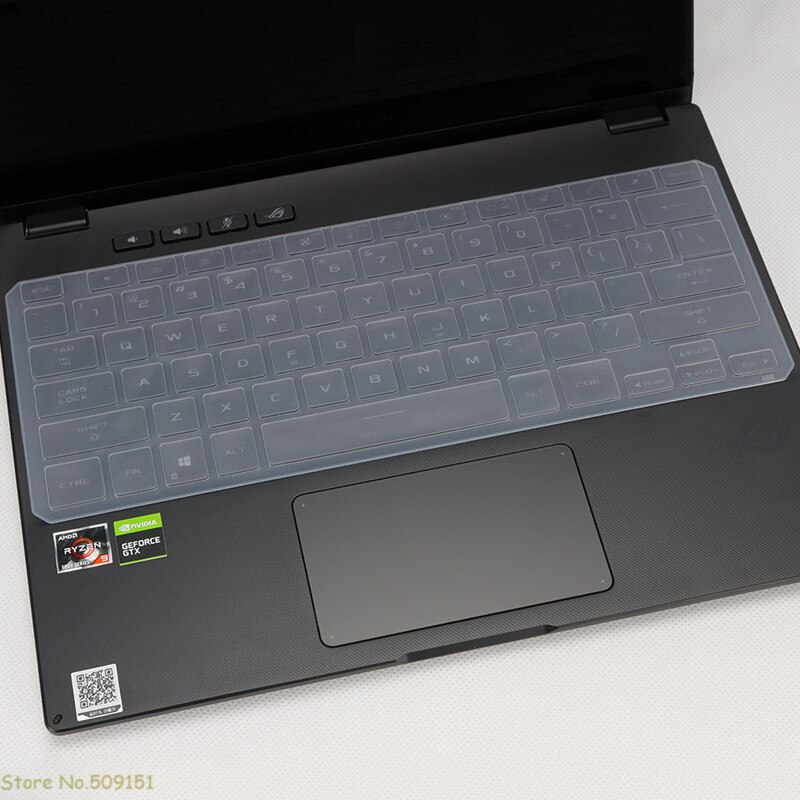 For ASUS ROG Flow X13 GV301Q GV301QH GV301 QH PV301 13 13.4&quot; laptop Silicone Keyboard Cover Protector Skin Dustproof: Clear