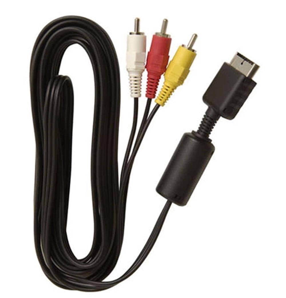 Kabel audio-wideo AV RCA A/V 6Z dla szczupły PlayStation PS1 PS2 PS3 dropshipping
