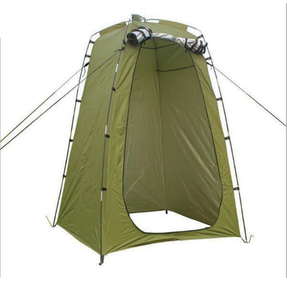 Leichte, Tragbare Camping Dusche Zelt Markise Leinwand Falten Freien Wc Zimmer für Privatsphäbetreffend Zeigt Ändern Kleidung: Armee Grün