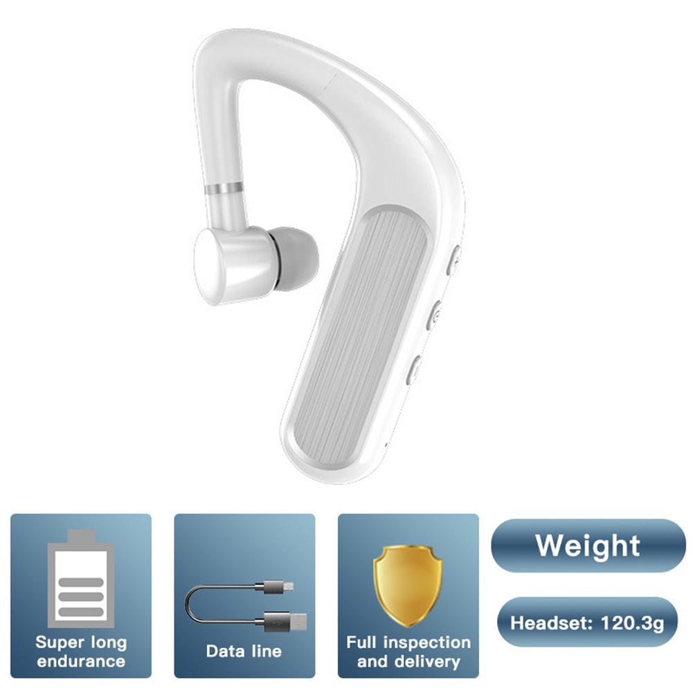 Y11 Bluetooth 5.0 In-Ear Headset Noise Reduction Stereo Earphones with Mic for iPhone for Android IOS Car Handsfree Call Earbuds: SingleEar White