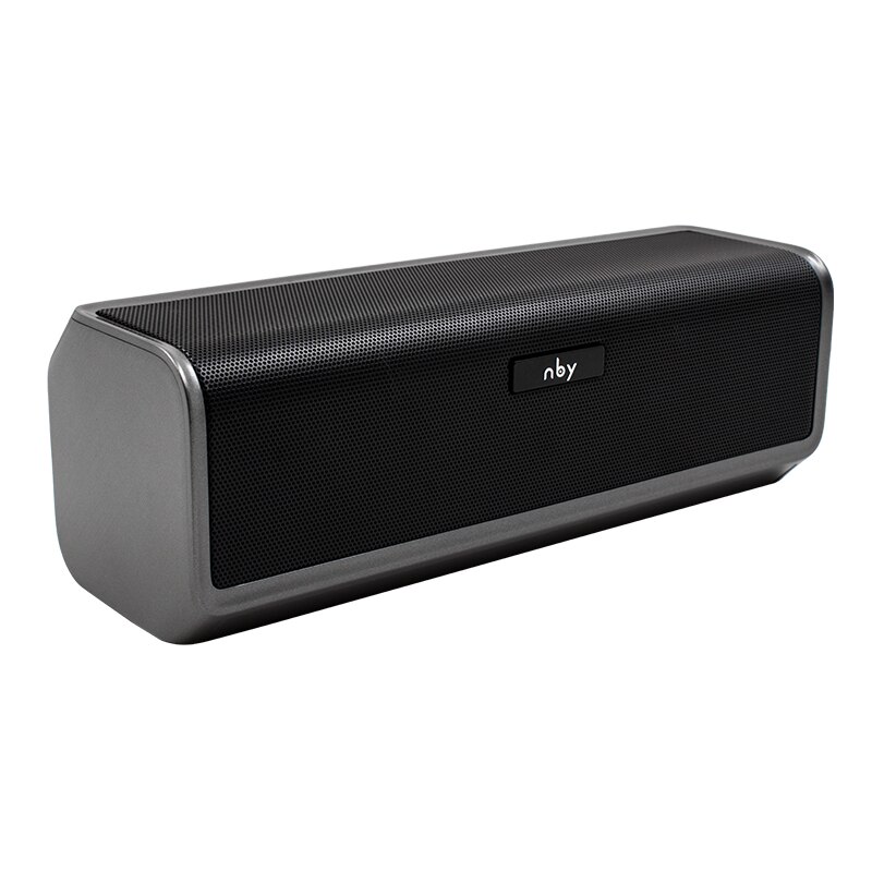 NBY 6690 Bluetooth Speaker Portable Wireless Speaker 5W Geluid Systeem 3D Stereo Muziek Surround Subwoofer met Mic TF Card FM AUX: Grijs