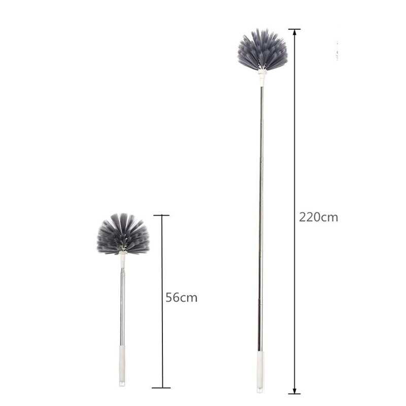Microfiber Duster with Extension Pole,Bendable Telescopic Duster Household Sofa Dust Brush Home Use Clean Tools