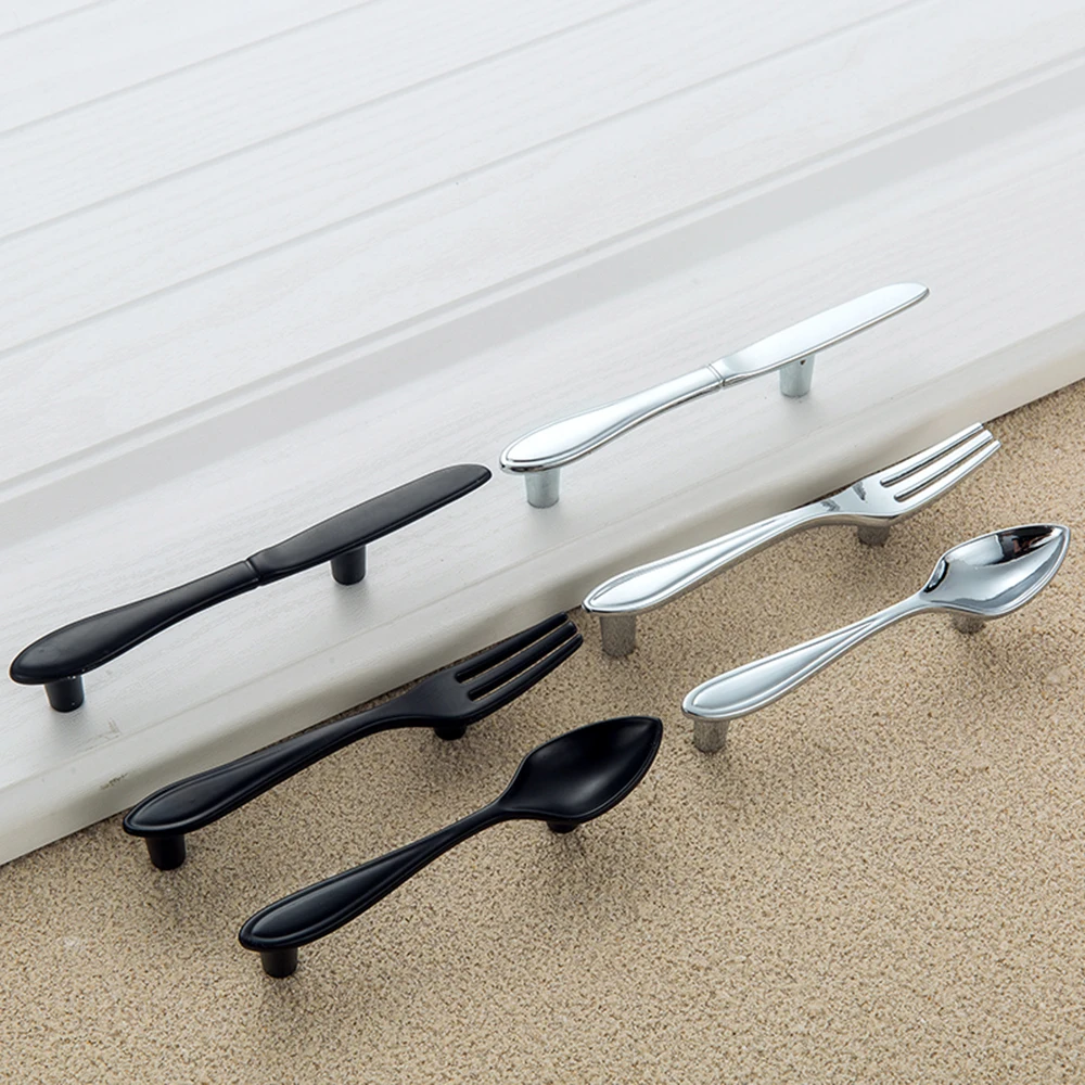 Spoon/Fork/Knife Cabinet Pulls Handles Cupboard Wardrobe Kitchen Cabinet Handles Furniture Hardware