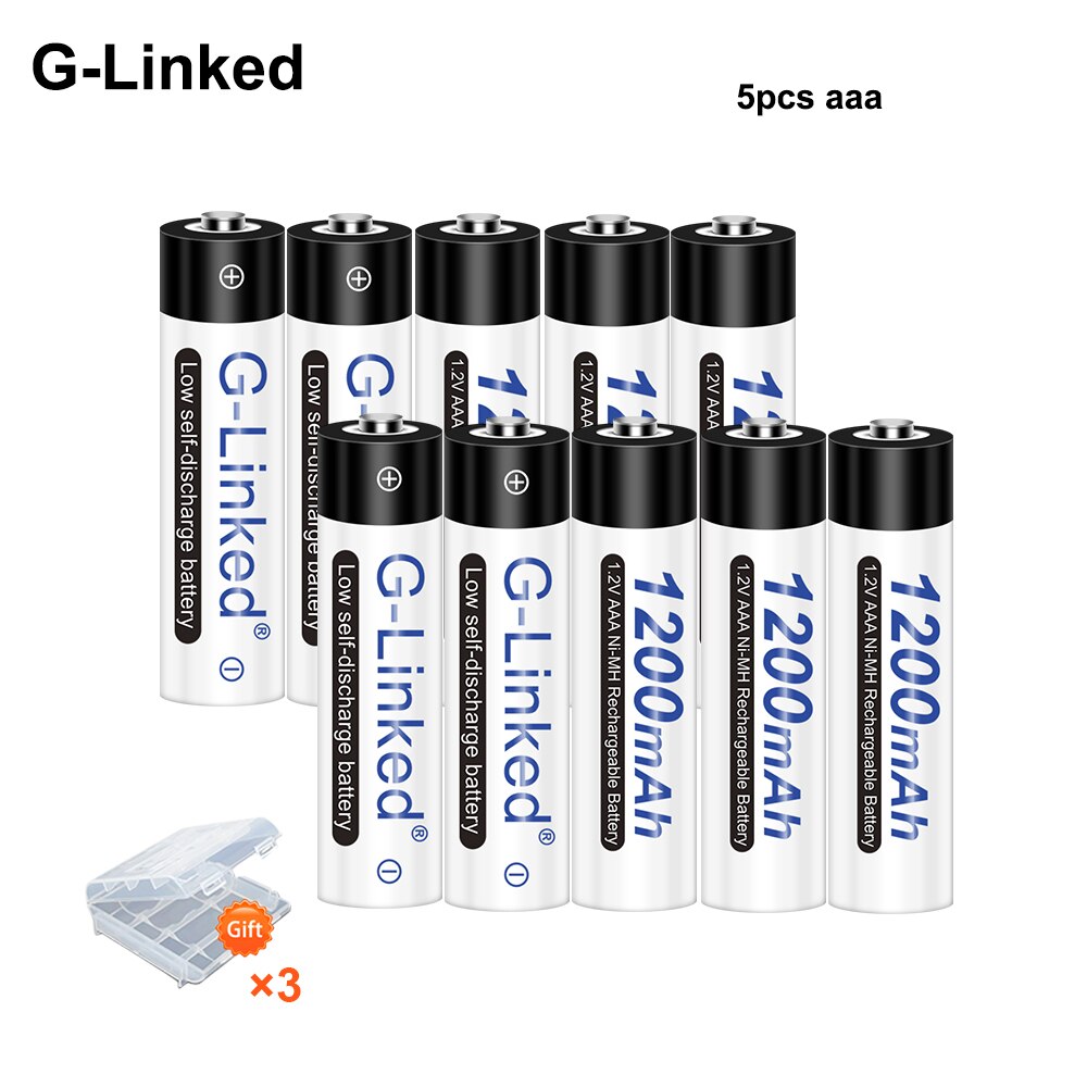 2/4/6/8/10/12PCS AAA Battery 3A 1.2V Ni-MH AAA Rechargeable Battery Batteries Low Self Discharging AAA Batteries 1200mAh: 10pcs aaa 1.2v