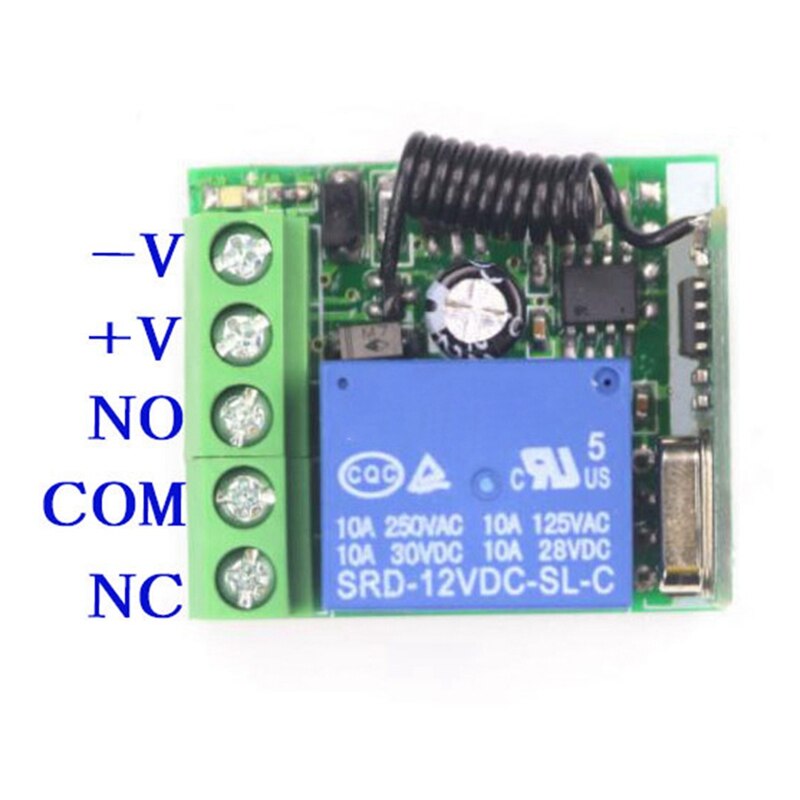 Access Control System Transmitter Remote Control, with Wireless Remote Control Switch, Relay Receiver Module