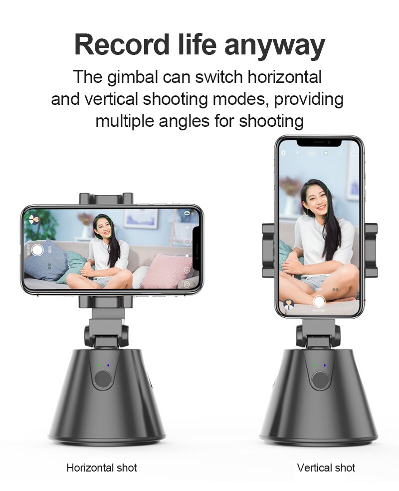 Mobile PTZ Smart AI Face Recognition And Tracking Mobile Phone Live Support PTZ Live 360° Intelligent Steering System