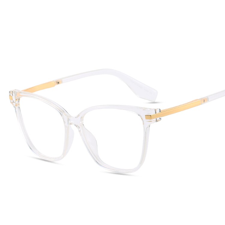 Marc Frame Glazen Clear Lens Vrouwen Mode Brillen Vierkante Hars Vintage Transparante Eyewear Demi 95176 1: C3