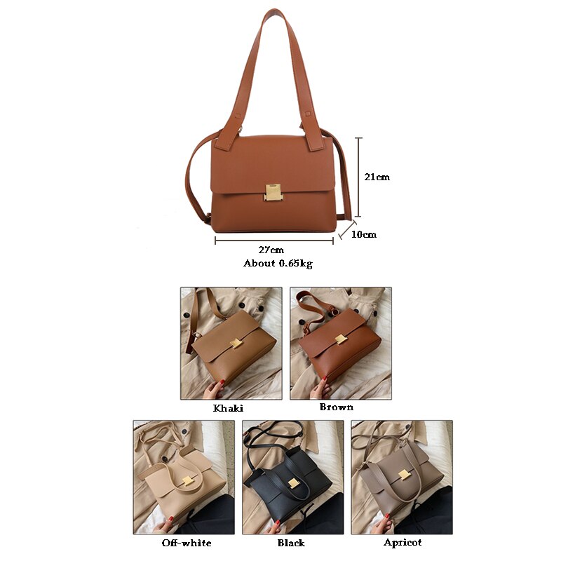 ATLI lässig retro Schulter Taschen für Frauen Weibliche Handtaschen Pu Leder Umhängetasche Große Kapazität lässig Tote