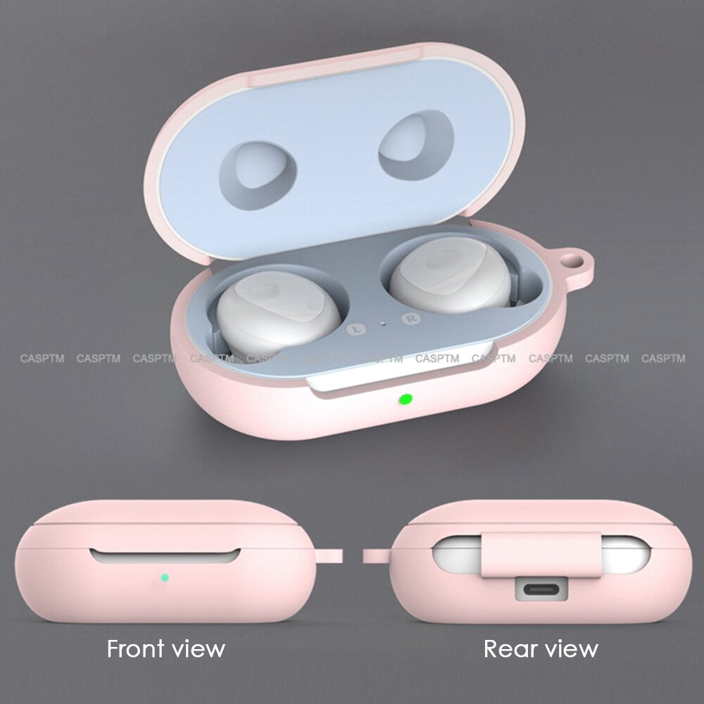 2 in 1 Soft Silicone Protective Case Cover For Samsung Galaxy Buds Plus Metal Colorful Sticker For Samsung Galaxy Buds Plus