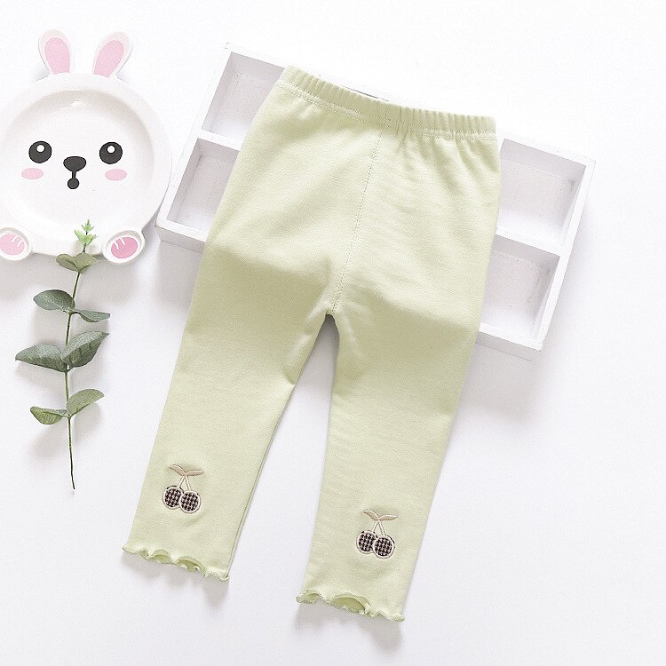 Leggings per bambini primavera 2020 elasticità ciliegia