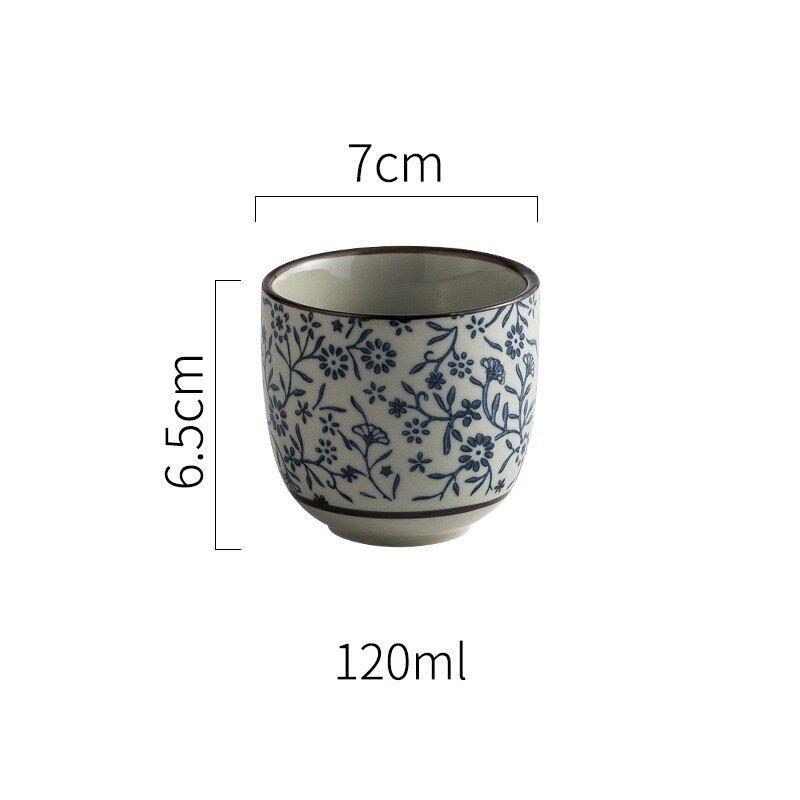 Chanshova 120/200ml traditionel kinesisk stil håndmalet keramisk tekop porcelæn små og store kaffekopekopper  h315: 1