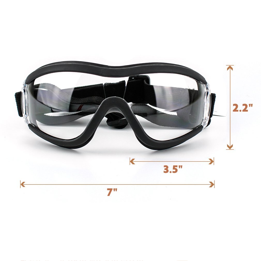 Pet Goggles Hond Levert Transparante Hond Bril Waterdicht Winddicht Sneeuw Goggles Uv Grote Hond Bril