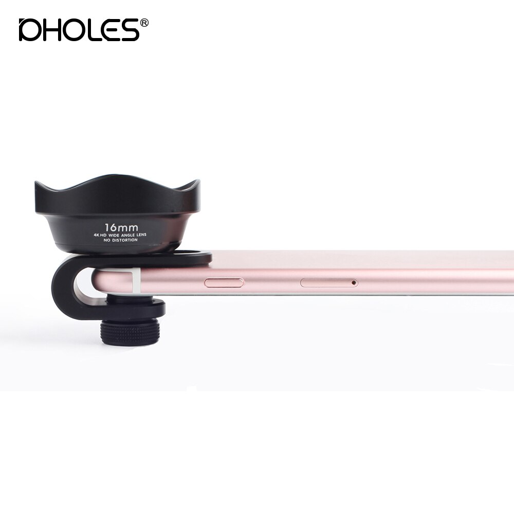 16mm pholes vidvinkelobjektiv 100 graders vinkel til ipone xs /90%  af smartphones klip  on 4k hd-linse