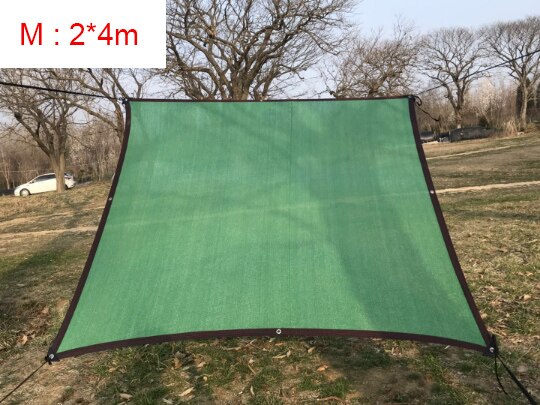 Zonnescherm gaas rechthoek tuin zonnescherm zonnescherm luifel zwemmen schaduw buitenbescherming kamperen toeristische tent pergola artikel: Groen (2 x 4cm)
