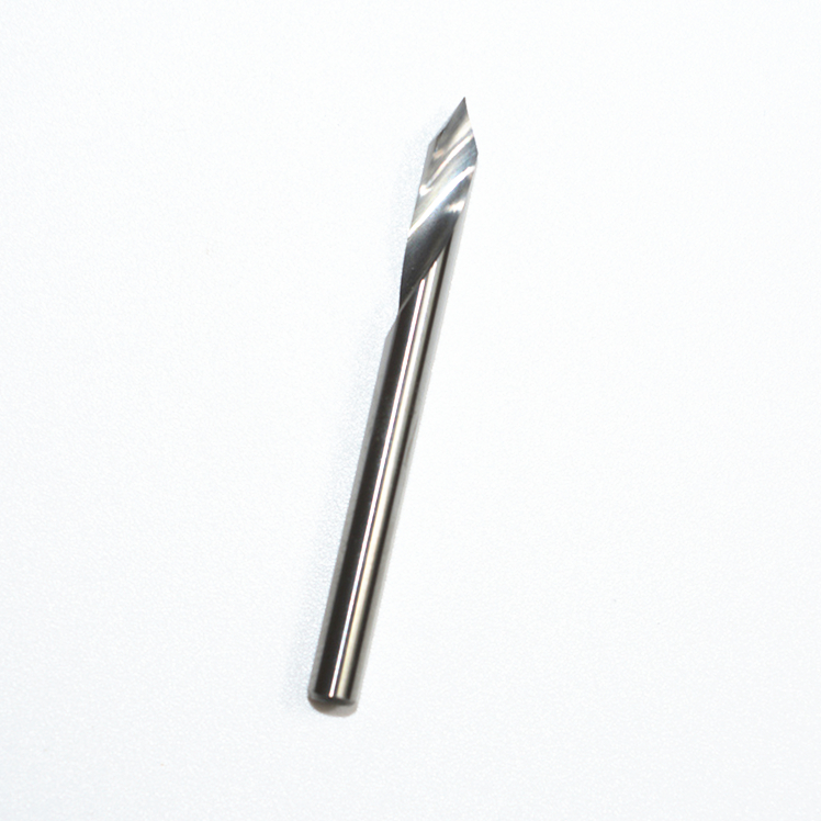 3.175mm*60 grader *0.1mm 1 räfflor graveringsfräs, aluminium koppar mdf träfräs, konfräs