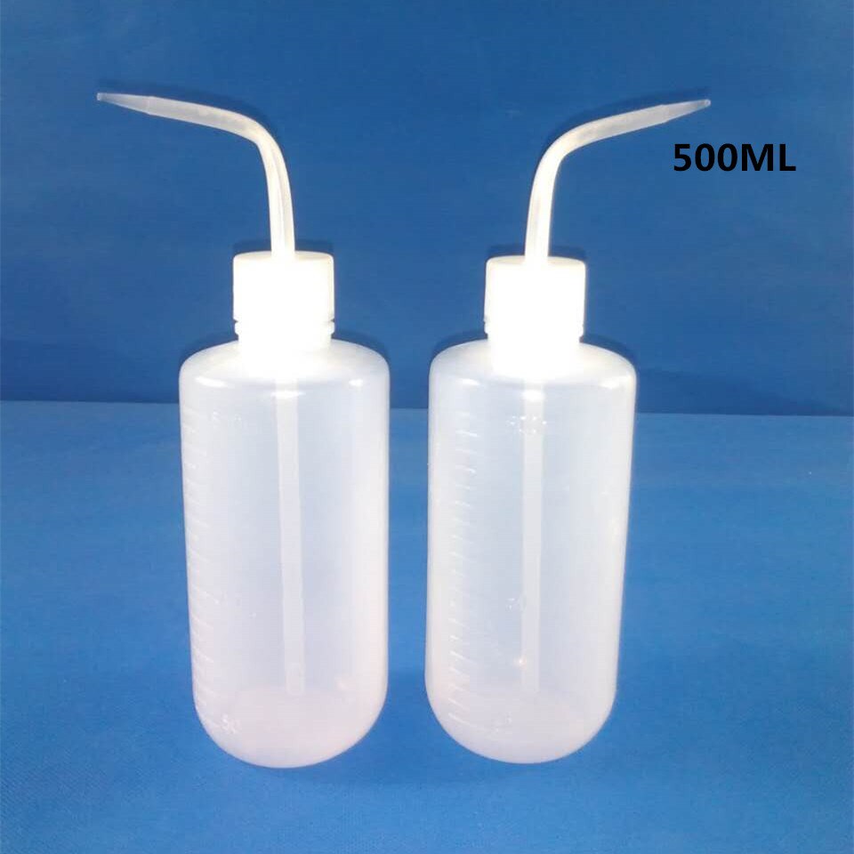 2PCS Plastic Washing bottles 250ml/500ml/1000ml Wash Clean Squeeze Bottles Tatto Water Dispenser Diffuser For Watering Tools