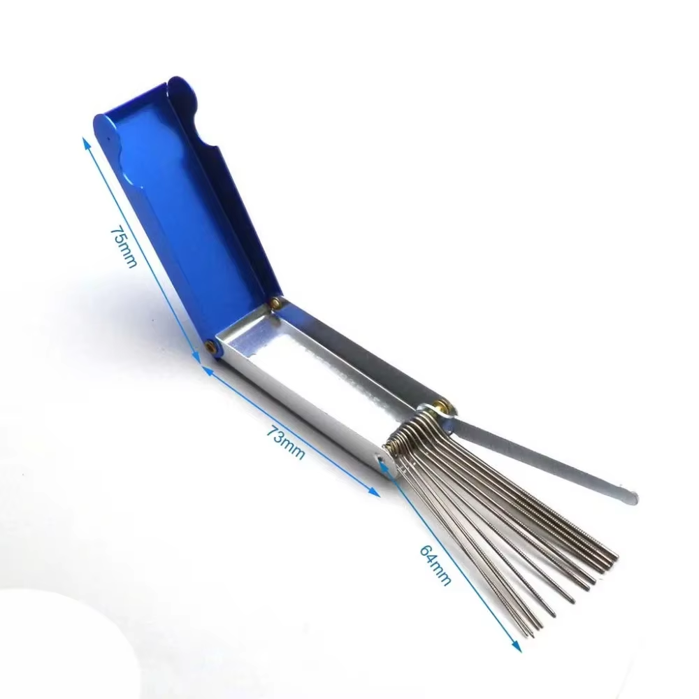 Kits de limpieza de cables para coche, motocicleta, ciclomotor, Scooter, ATV, chorros de carburador, herramienta de limpieza, chorro de suciedad de carbono, agujas de cepillos para quitar
