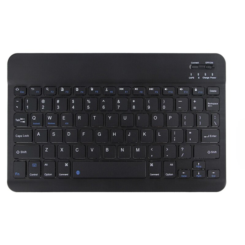 Voor Ipad Toetsenbord En Muis Set Mini Bluetooth Toetsenbord Draagbare Draadloze Toetsenbord En Muis Voor Samsung Xiaomi Ipad Toetsenborden: Black keyboard