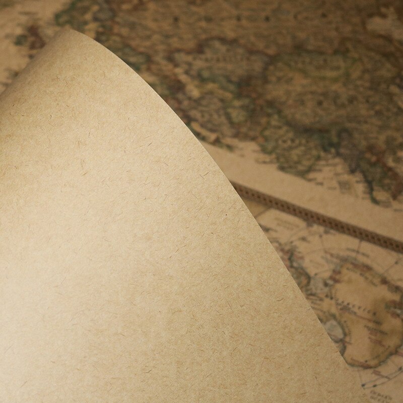 Póster de mapa del mundo, Papel Kraft de 72,5x47cm, papelería para estudiantes, papeles pintados de geografía mundial, decoración del hogar, pinturas decorativas, 20 Uds.