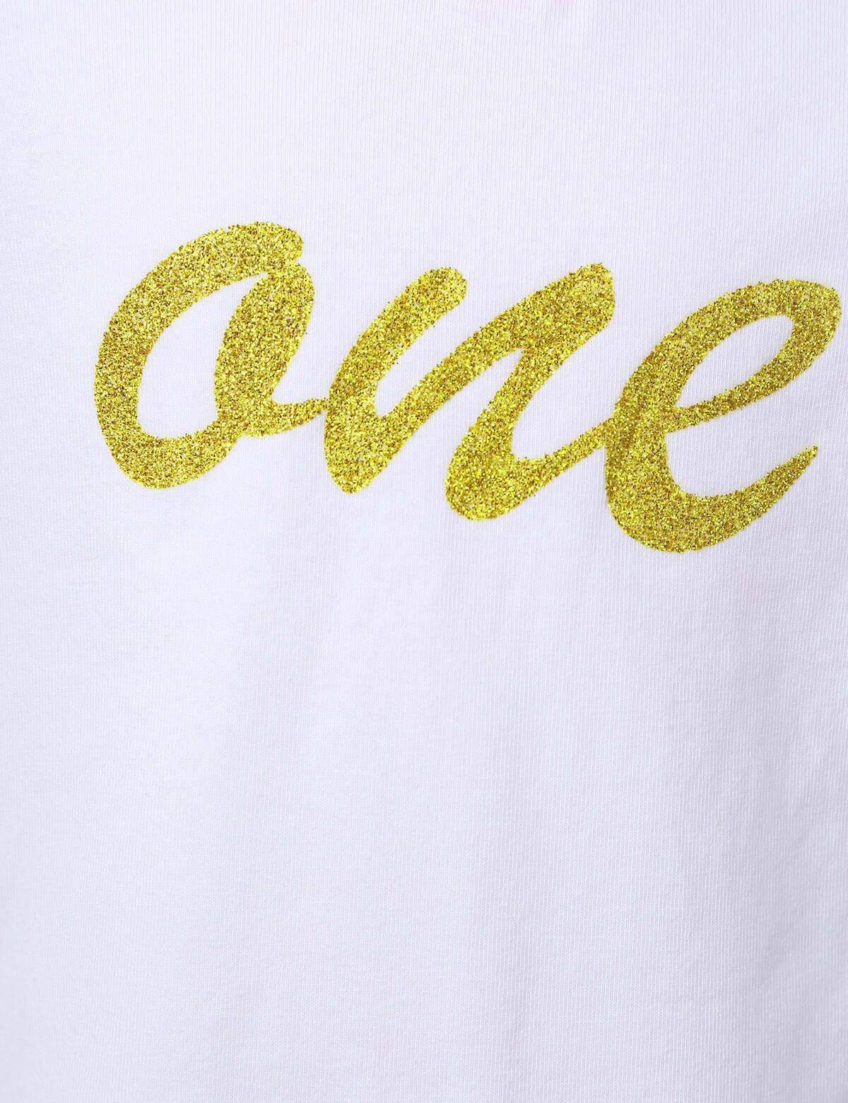Infantil do bebê meninas t-shirts aniversário raglan mangas glitter carta um impresso algodão macio camisa topos bebê crianças roupas casuais