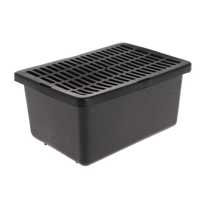 Reptile Feeder Plastic Case Feeding Breathable Grid For Turtle Lizard Snake Cage: Default Title