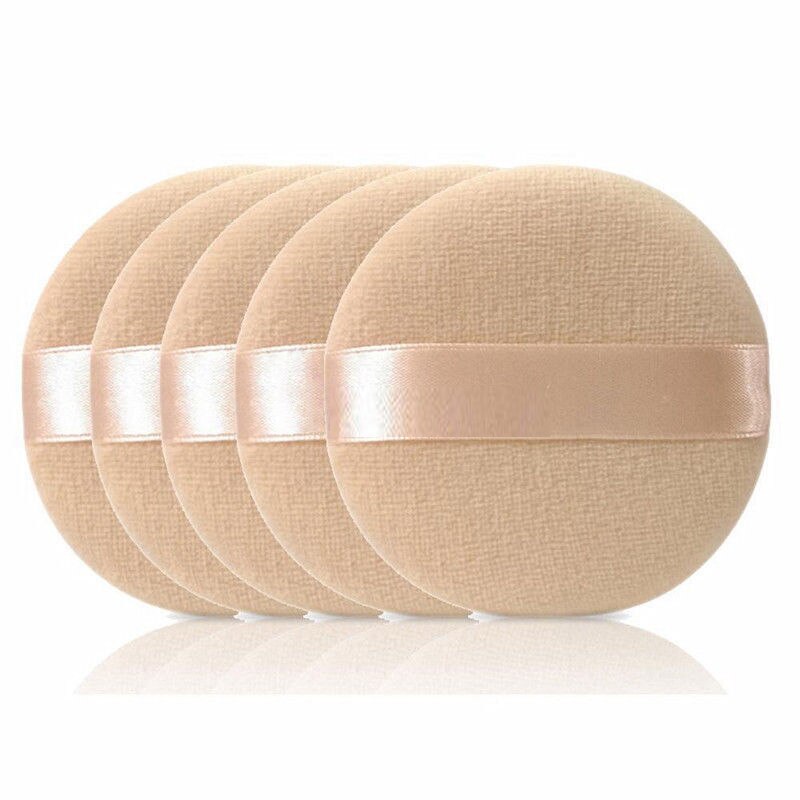 10pcs Round Shape Facial Face Body Powder Foundation Puff Portable Soft Cosmetic Puff Makeup Foundation Sponge Lot: 5pcs