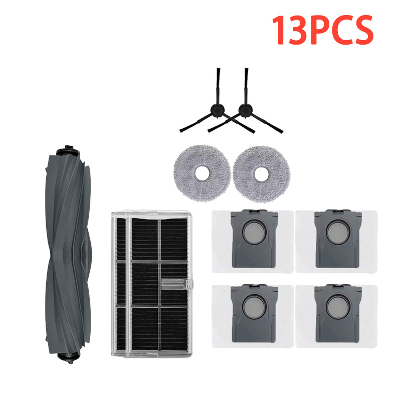 per Dreame L30 ultra accessori Mocio pad sacchetto per la polvere spazzola laterale principale in gomma filtro HEPA robot aspirapolvere parti di ricambio: verde