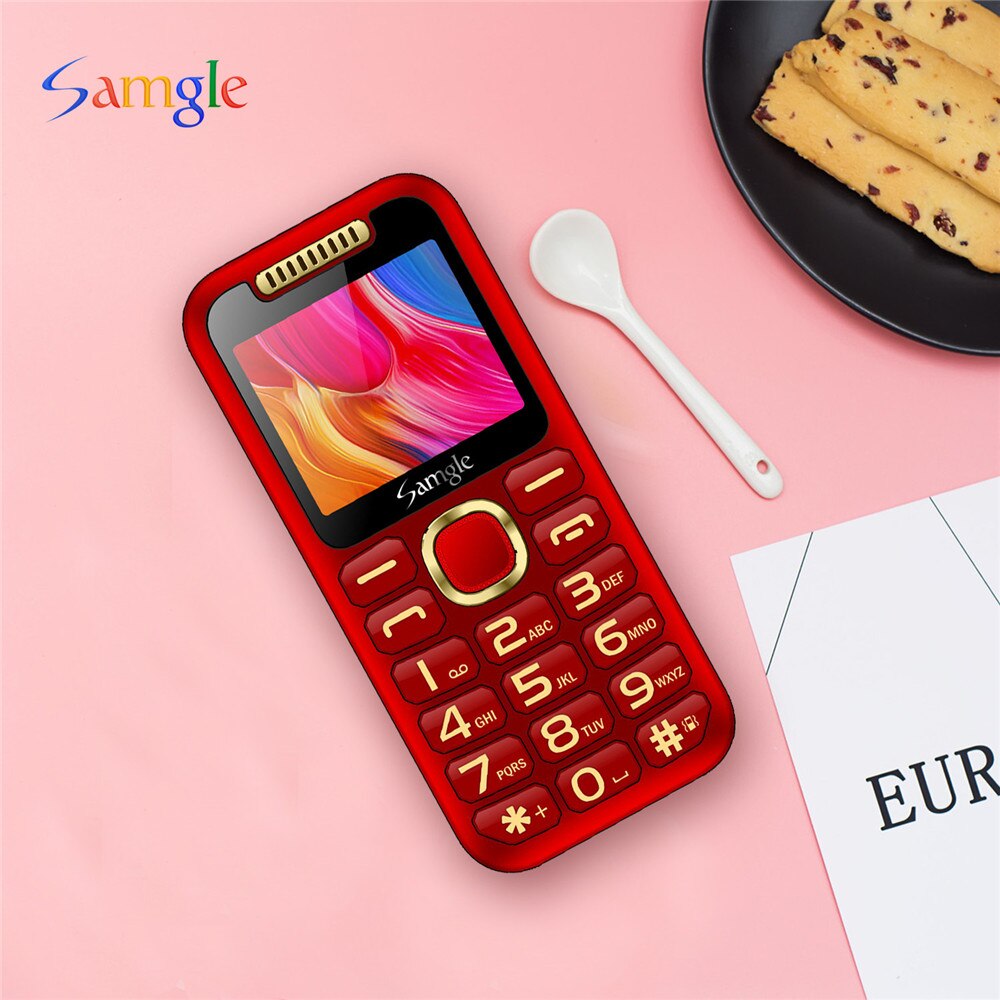 Samgle Halo S2 Wcdma 3G Mobiele Telefoon 2.4 ''Qvga-scherm Torch 1900Mah Avondmaal Luidspreker Gratis Desktop Dual sim Gsm Mobiele Telefoon