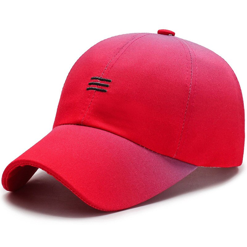 Sombreros de béisbol con degradado para hombre y mujer, gorra de béisbol con degradado, color verde y rojo, Cierre trasero, Hip Hop, unisex,: Red Baseball Hat