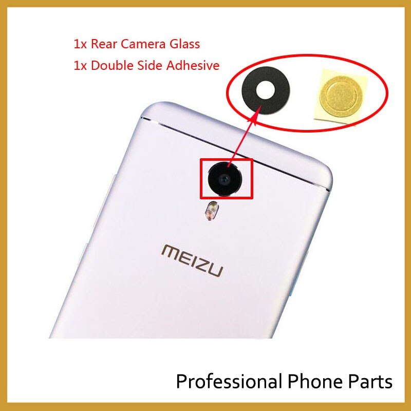 Nuova Macchina Fotografica di Vetro Per MEIZU MX4 MX5 Pro6 M2 mini M3s M5 M5s M6 Nota 16th M6t Obiettivo di Vetro della Fotocamera abitazioni Parti di Ricambio