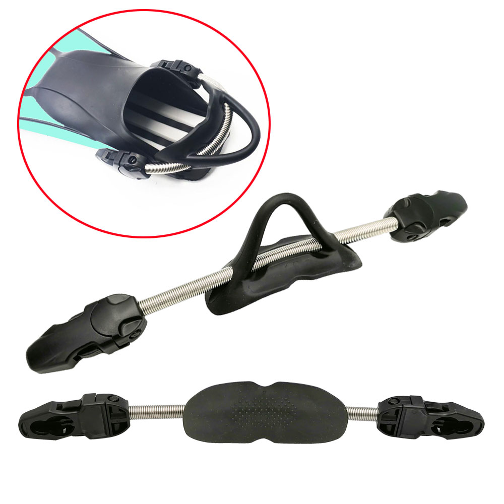 Scuba Diving Fin Spring Heel Strap with Quick Release Buckles Open Heel Snorkeling Dive Fins Accessories
