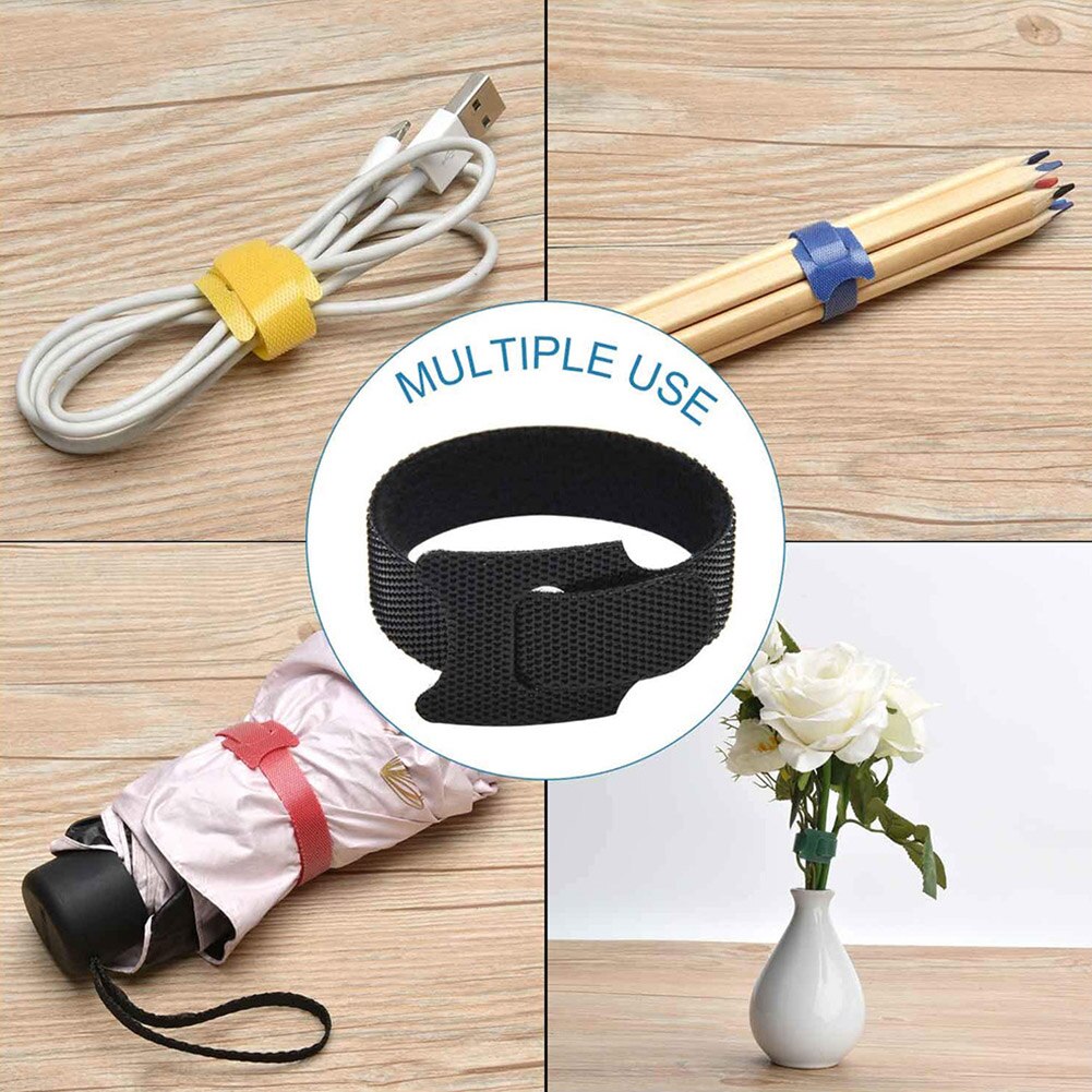 50pcs Reusable Fixed Storage Cable Ties Magic Stic... – Grandado