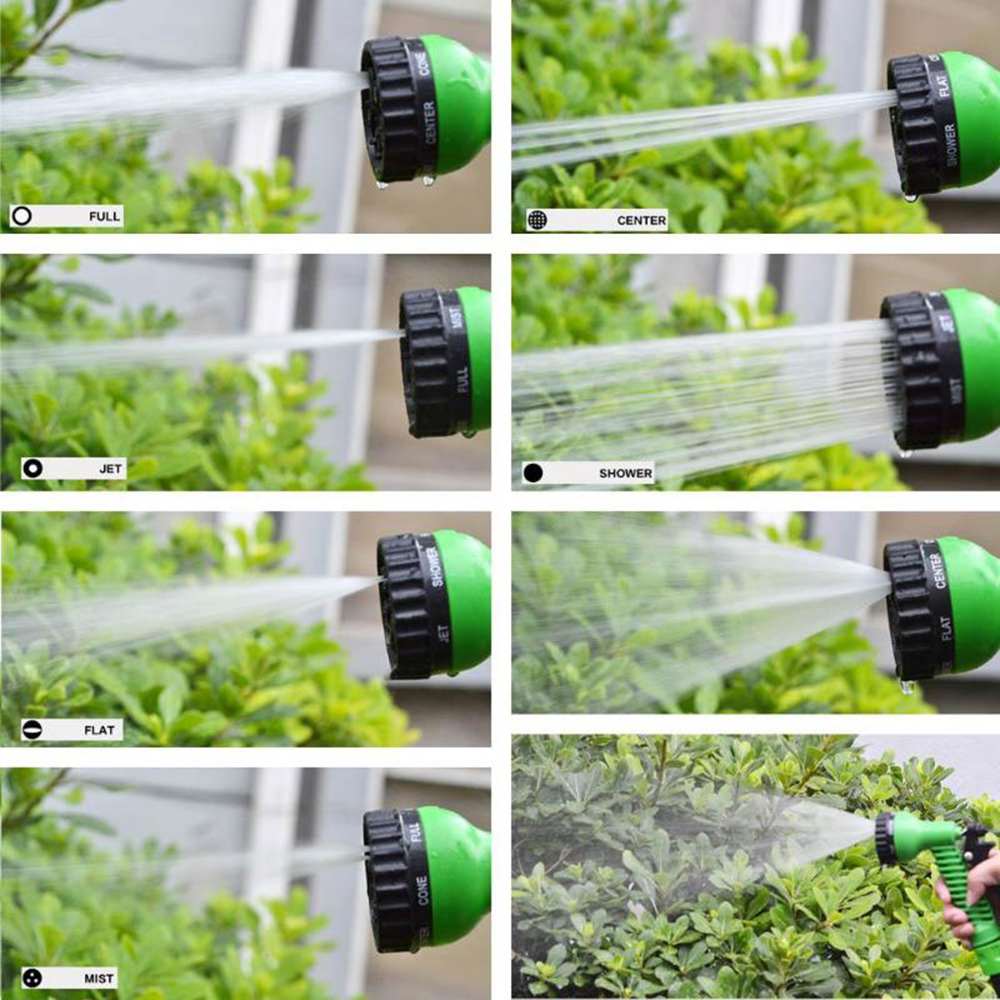 15-30M Expandable Garden Magic Hose Telescopic Water Pipe Irrigation Watering Spray Car Wash Pressure Guns Cleaning Tools