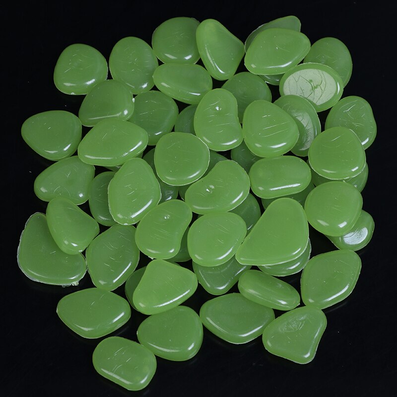 50 sztuk wystrój ogrodu świecące kamienie świecą w ciemności dekoracyjne kamyki na zewnątrz dekoracja akwarium żwirowe skały akwarium mieszać kolorów