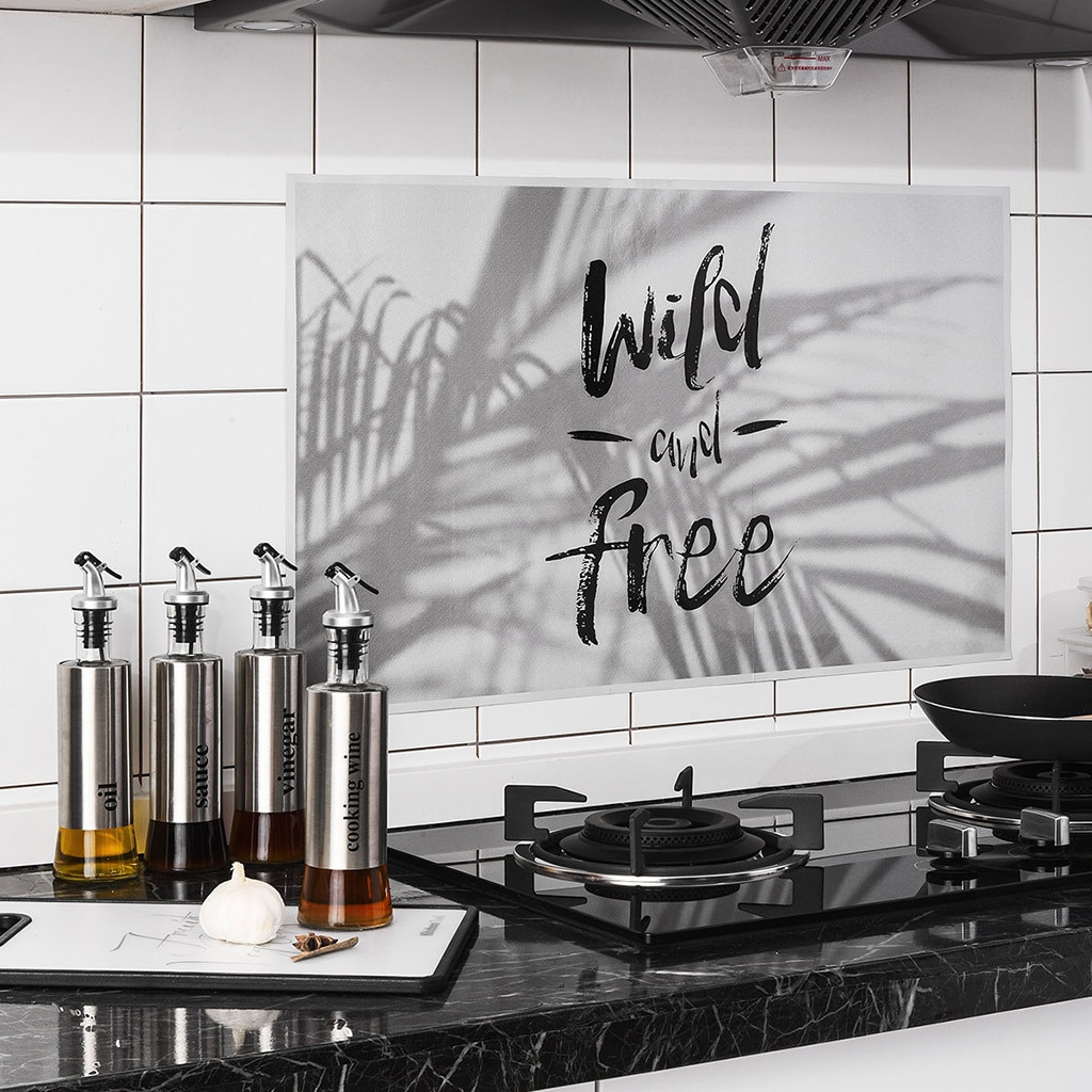 Aluminum Foil Kitchen Cupboard Sticker Waterproof Self Adhesive Wallpaper vinilos decorativos para paredes Kitchen wall sticker