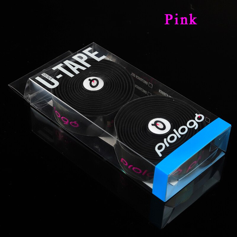 Cinta de manillar de bicicleta Prologo GEL manillar de bicicleta de carretera cinta de piñón fijo correas accesorios ultraligero 65g 2M * 3CM * 25MM: black-pink