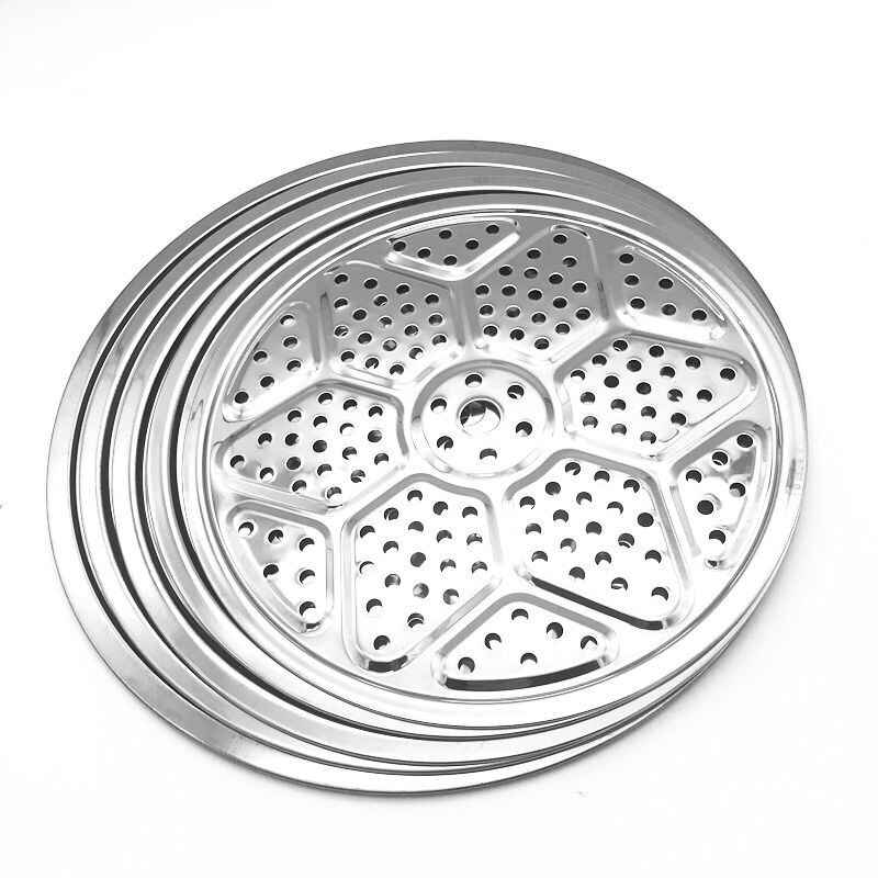 18-50cm Stainless Steel Round Steamer Tray For Cooking Dumpling Bread Steamed Rice Cooker Rack Cookware Kitchen Accessories