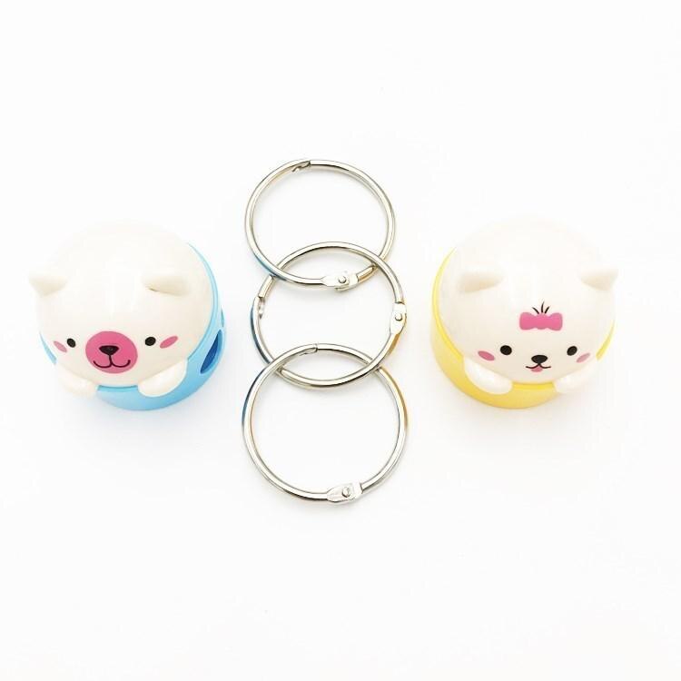 Bindande järnring förkromad enkelhåls anteckningsbok bindekort bindningsring