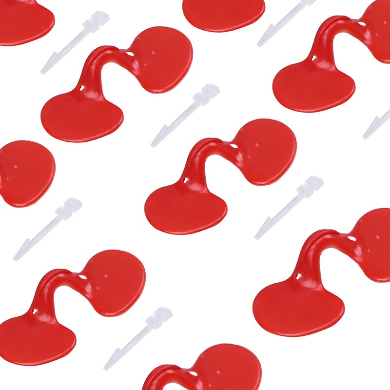 Lunettes de coq rouges en plastique, fournitures pour animaux de ferme, pour poules, pour poules, supports Anti-picotement, 20 pièces/ensemble