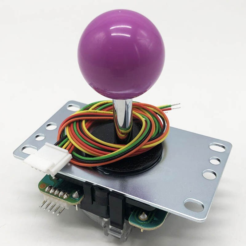 Originele Japan Sanwa Joystick Jlf Tp 8YT Stok 32Mm As 35Mm Top Bal Nul Vertraging Joystick Diy pc PS3 Xbox Joystick: Paars